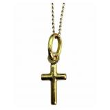 10k Cross Pendant Necklace