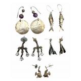 5 Sets Sterling Earrings