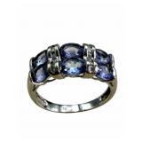 14k Tanzanite & Diamond Ring