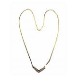 14k Diamond Necklace, Repairs Needed