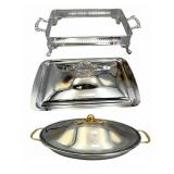 Oneida Stainless 3 Piece Dish Set with Lid