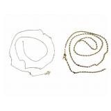 2 Damaged 14k Gold Chains