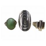 3 Unique Sterling Rings