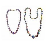 Vintage Murano Venetian Millefiori Glass Necklaces