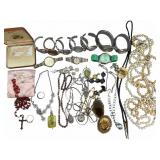 Costume Jewelry, Vintage Watches & gold/Sterling
