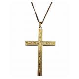 10k Cross Pendant Necklace