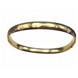 Walter Hayward 14k Gold Shells Bangle 7mm