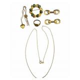 10k Chain, Gold Filled Jewelry & Brooch Lot