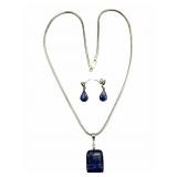 Sterling & Lapis Jewelry Set