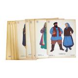 20 WPA MEP Hand-Colored Silkscreen Costumeï¿½Pl