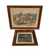 Framed Watercolor by Nancy Kern & Lake Print