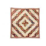 Hand Stitched Log Cabin Style Quilt