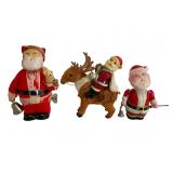 Vtg Santa Wind-Up Toys