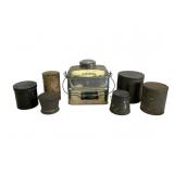 Various Lidded Tins & Lunch Box Collection