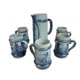 Robinson Clay Blue & Gray Salt-Glazed Set