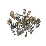 Mismatched Vintage Silver-Plated Silverware