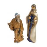 Chinese Mudman Figurine & Greenbrier Nativity