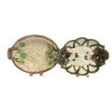 Majolica Double Handled Platters, Wedgwood