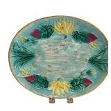 Majolica Water Lily Plate