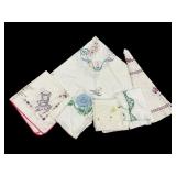 Hand Embroidered Tablecloths & Fabric Pieces
