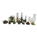 Oil Lamps, Tallest 8.75 Inches