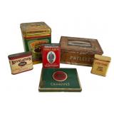 Vtg Cigarette, Cigar & Tobacco Tins Assort.