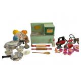 Vintage Toys with Stove & Utensil