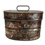 Antique Motor Bike Helmet Box & Lunch Box