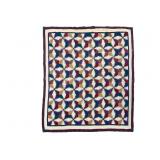 Hand Stitched Pineapple Log Cabin Quilt