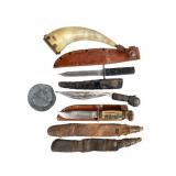 Hunting Knives & Powderhorn