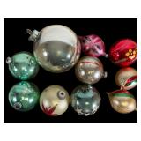 10 Vtg Christmas Ornaments