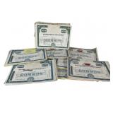 Large Grouping of Stock Certificates