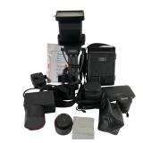 Vivitar 285HV Flash & Photographic Lens Kit