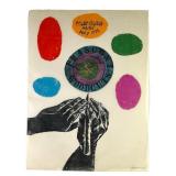 Antonio Frasconi Signed Color Woodcut Poster