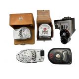 5 Camera Light Meter Attachments, 1950s