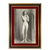 Carl Samson 2008 Pencil Drawing of Nude Woman