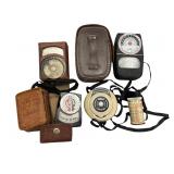 5 Older Light Meters Including DeJur, Instrs