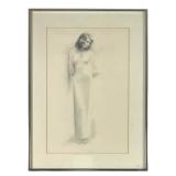 Queen Dido Pencil Drawing by John A Calabrese