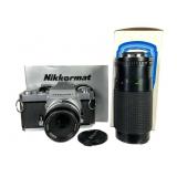 Nikkormat FT3 SLR & Lenses FT#6009648 Lot