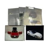 7 Red Corvette 1999 & White Corvette Photo 8x10