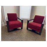 Thayer Coggin Upholstered Arm Chairs