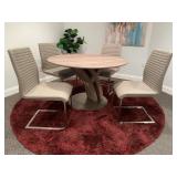 Modern Dinette Set with Table & 4 Chairs