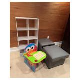 Childï¿½s Chair, Storage Ottoman & Display Unit
