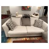 Upholstered Sofa with Pillows