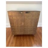 Pier 1 Imports Wood & Metal Two Door Cabinet