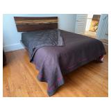 Queen Bed With Live Edge Headboard
