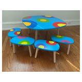 Childrenï¿½s Table & Four Stools Set