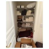 Linen Closet With Towels, Bedsheets & Misc.