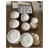 Linens & Things Gold Banded China Service