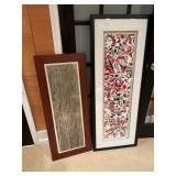 Modern Framed Artworks, One Signed
